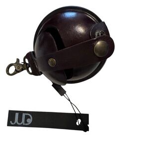 JUDTLV Dark Brown Leather Coin Pouch